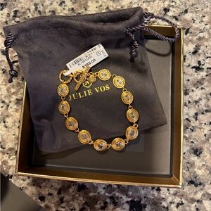 NWT Julie Vos Tudor Tennis Bracelet, CZ